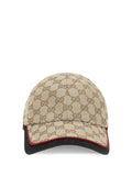 Gucci A001I24HBLB GG Cotton Fabric Baseball Cap — Beige