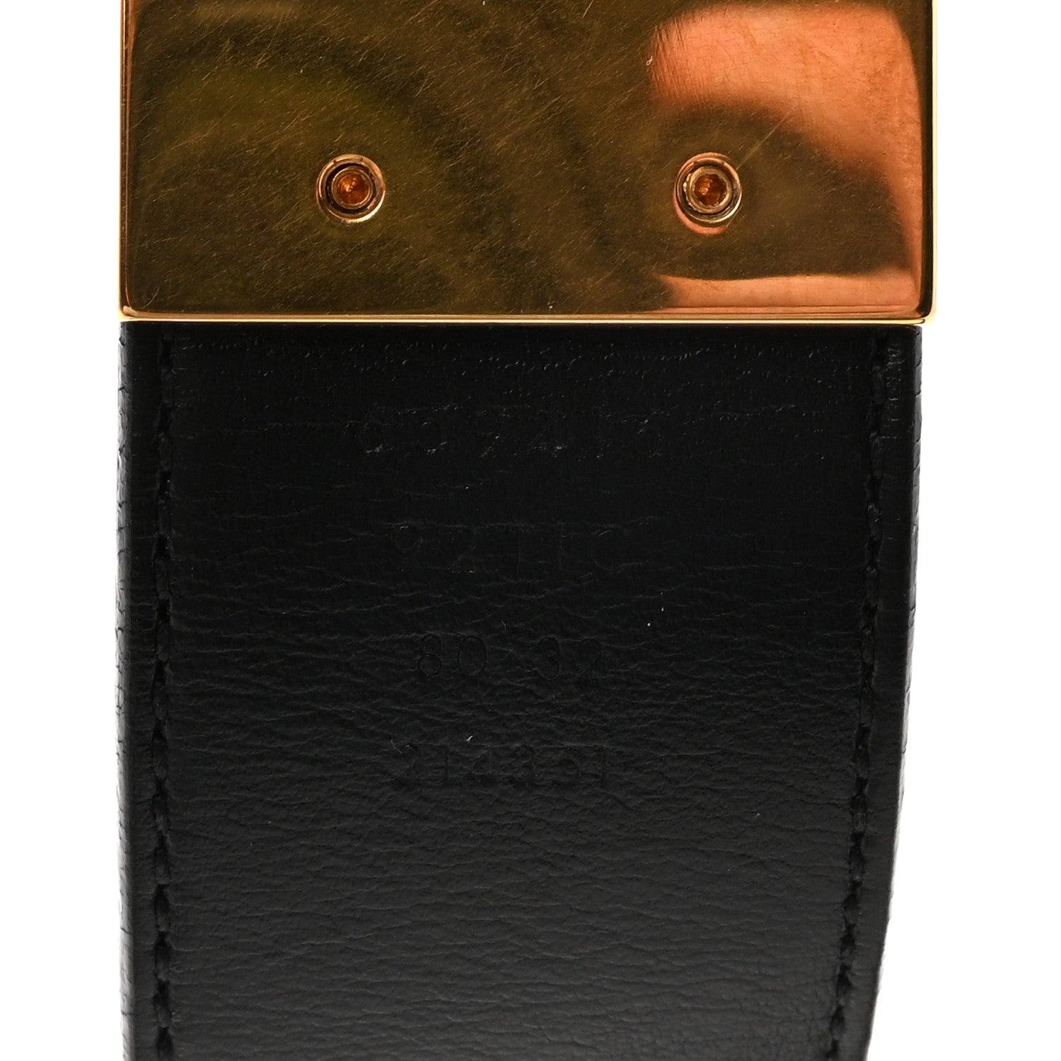 GG Supreme Monogram Plutone Calfskin Double G Reversible 37mm Belt 80 32 Beige Ebony New Acero