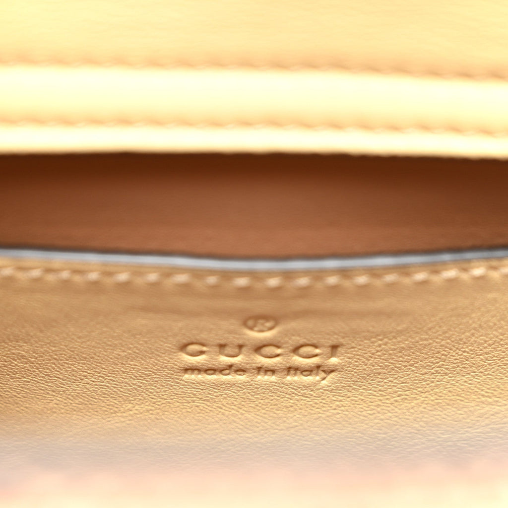 Snakeskin Mini Diana Tote Bag Beige