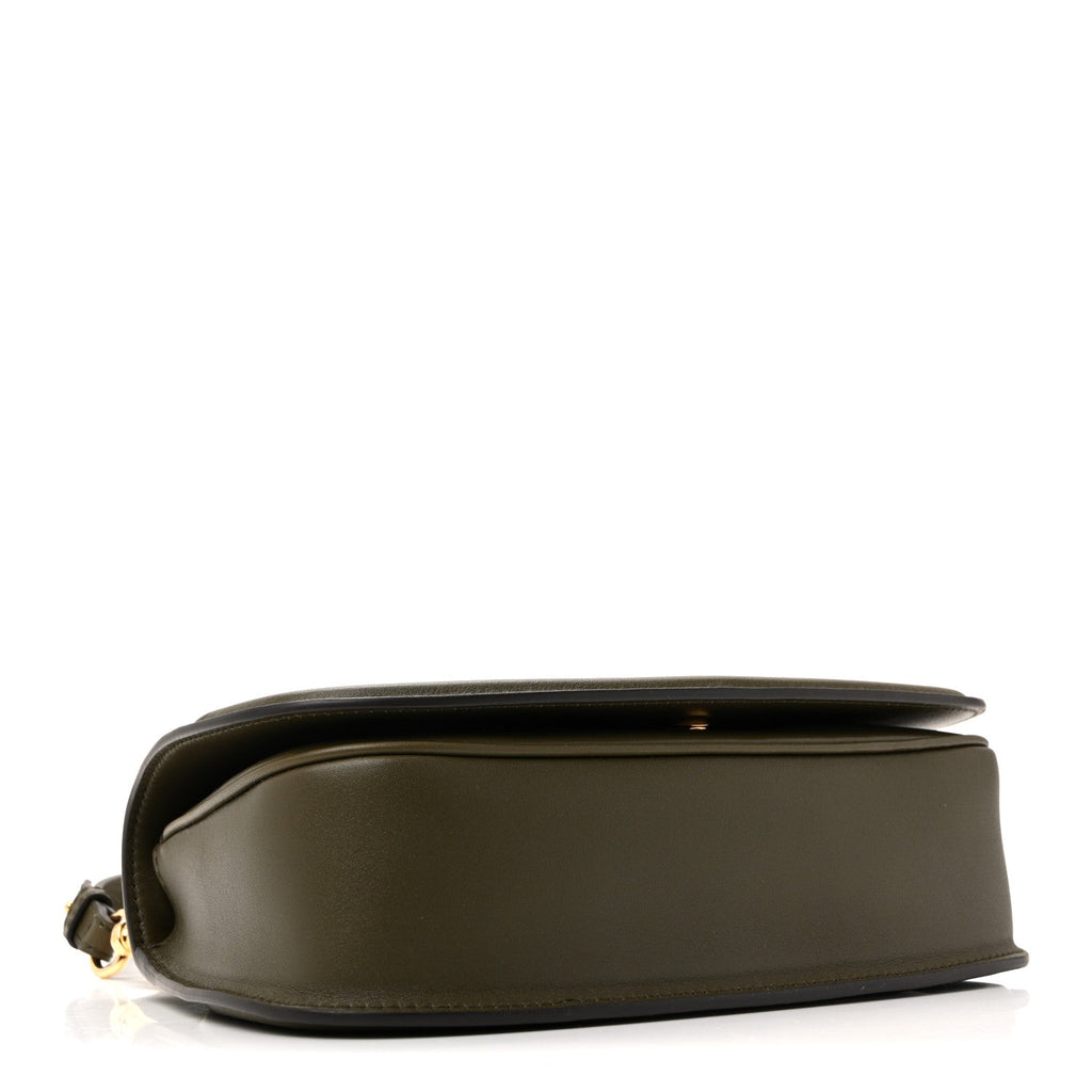 Roxy Calfskin Medium Blondie Top Handle Bag Forest Green