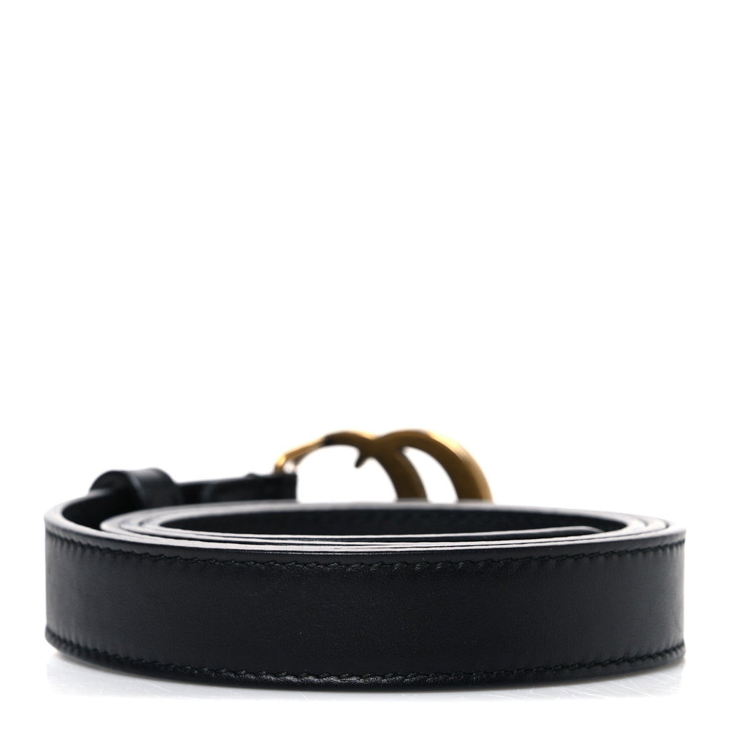 Calfskin Double G 20mm Belt 80 32 Black