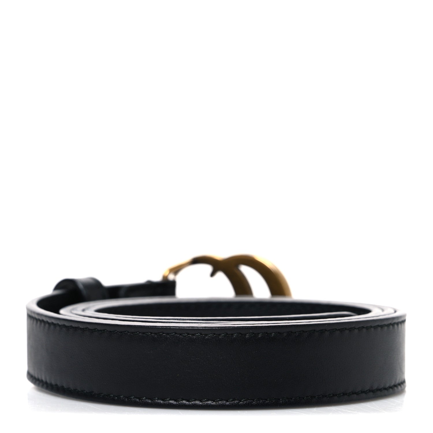 Calfskin Double G 20mm Belt 80 32 Black