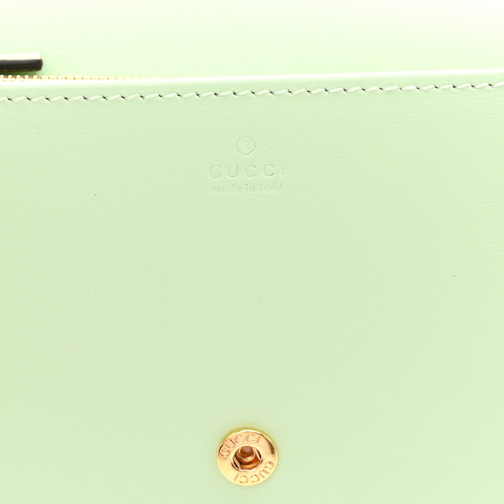 Boarded Plutone Calfskin Horsebit 1955 Wallet On Chain Green