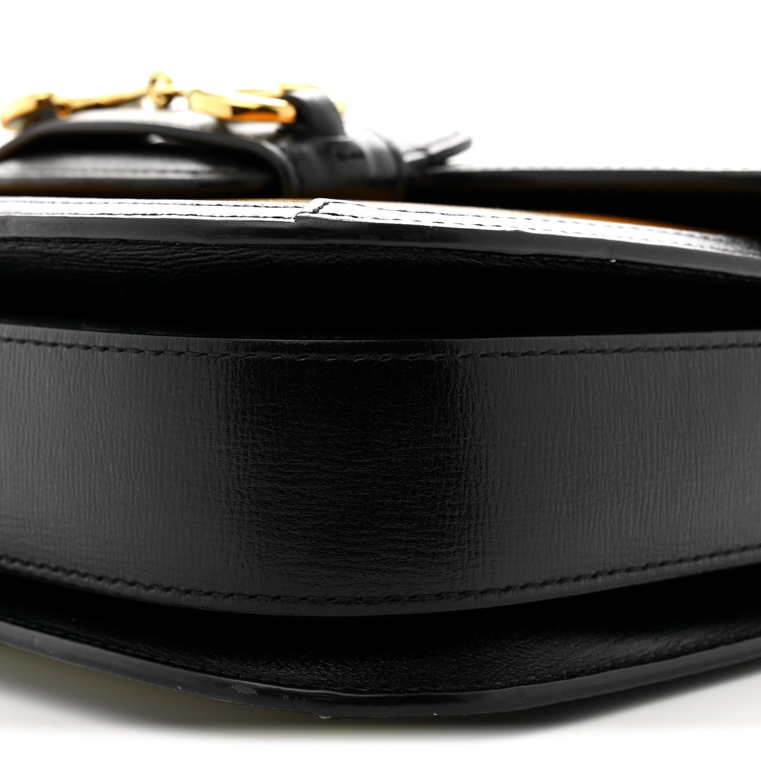 Azalea Calfskin Tri-Color Horsebit 1955 Shoulder Bag Mystic White Sun Oil Black