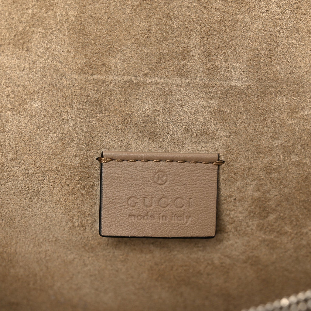 GG Supreme Monogram Small Dionysus Shoulder Bag Taupe