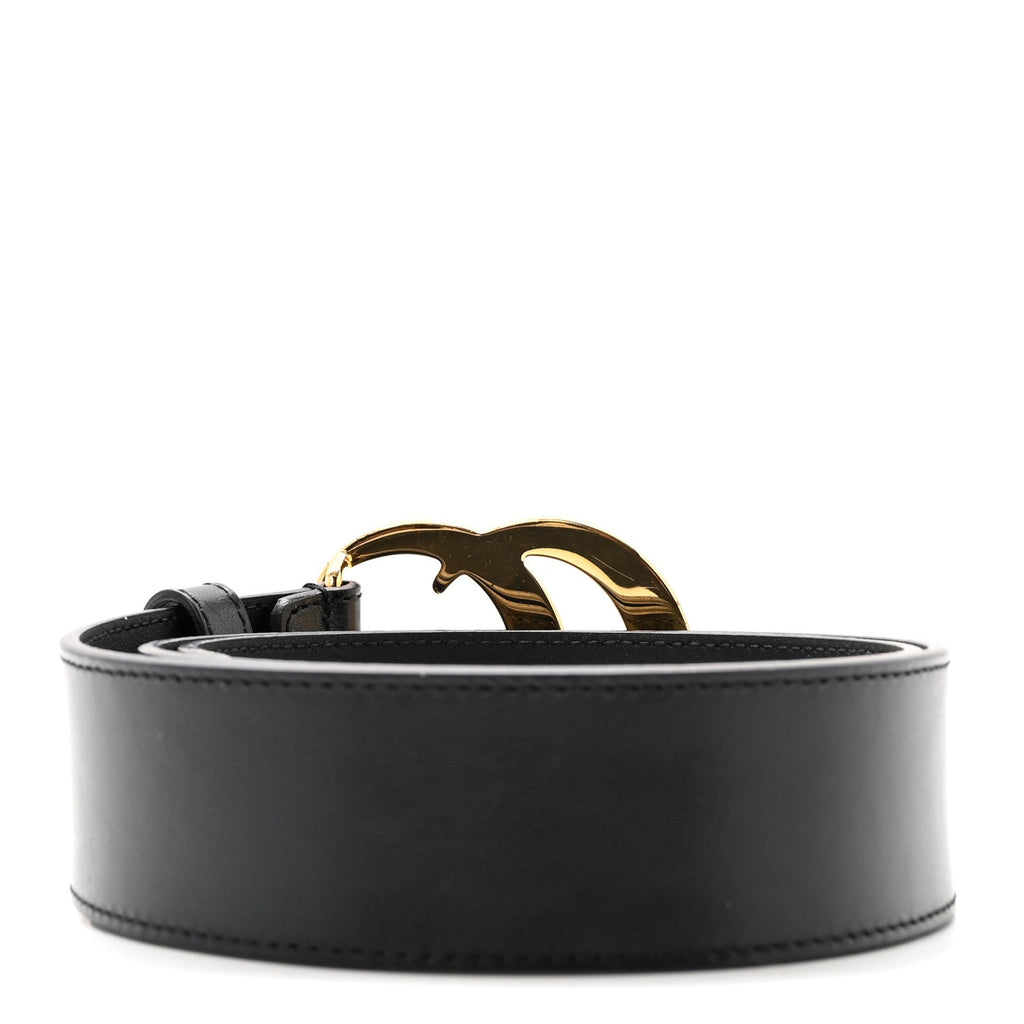 Textured Calfskin Double G 40mm Belt 75 30 Black