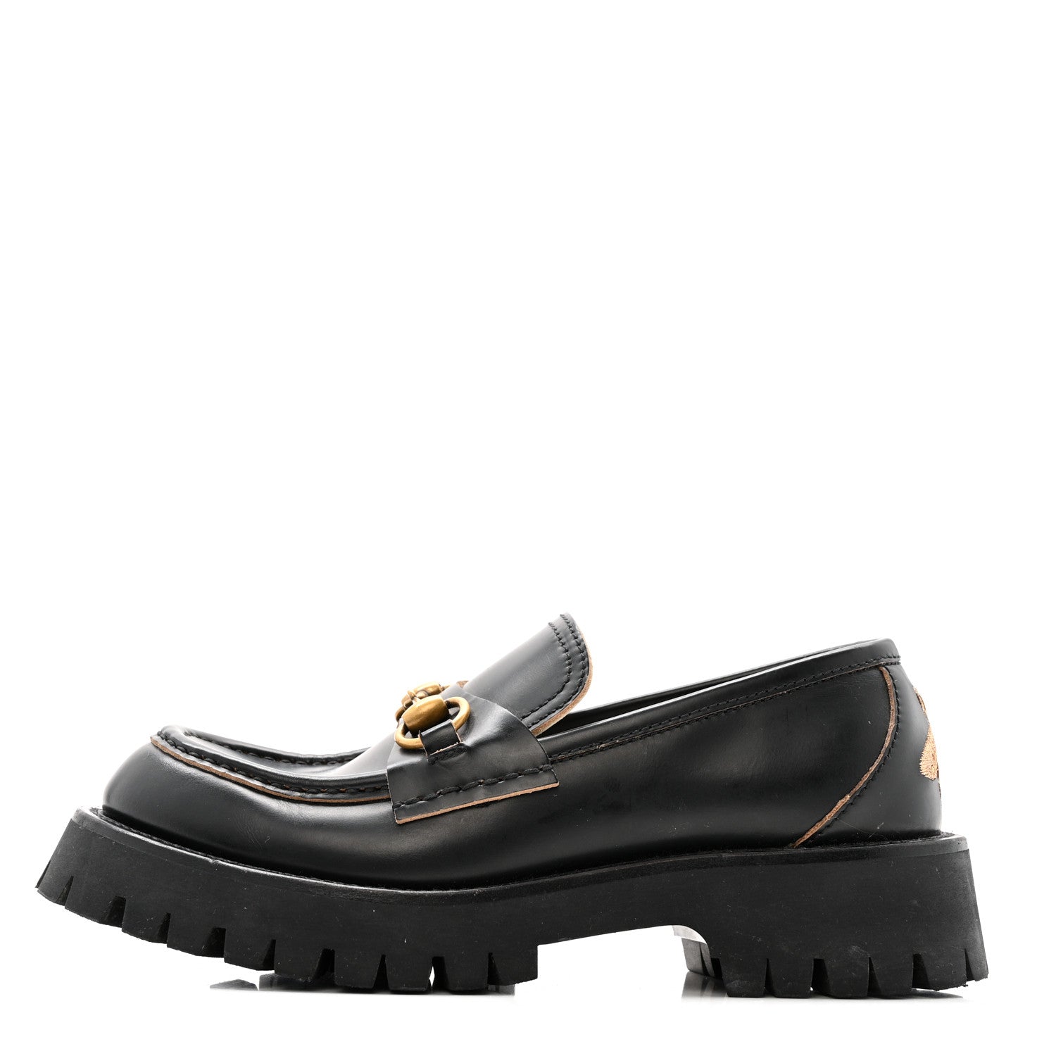 Cordovan Lux Womens Harald Horsebit 25mm Platform Loafers 40 Black 37.5 Black