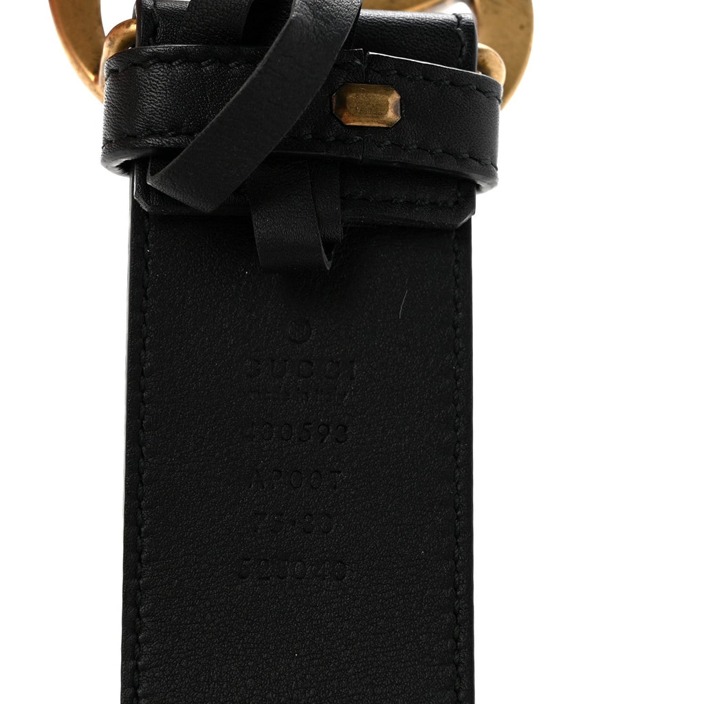 Calfskin Double G 40mm Belt 75 30 Black