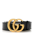 Calfskin Double GG 30mm Belt 75 30 Black