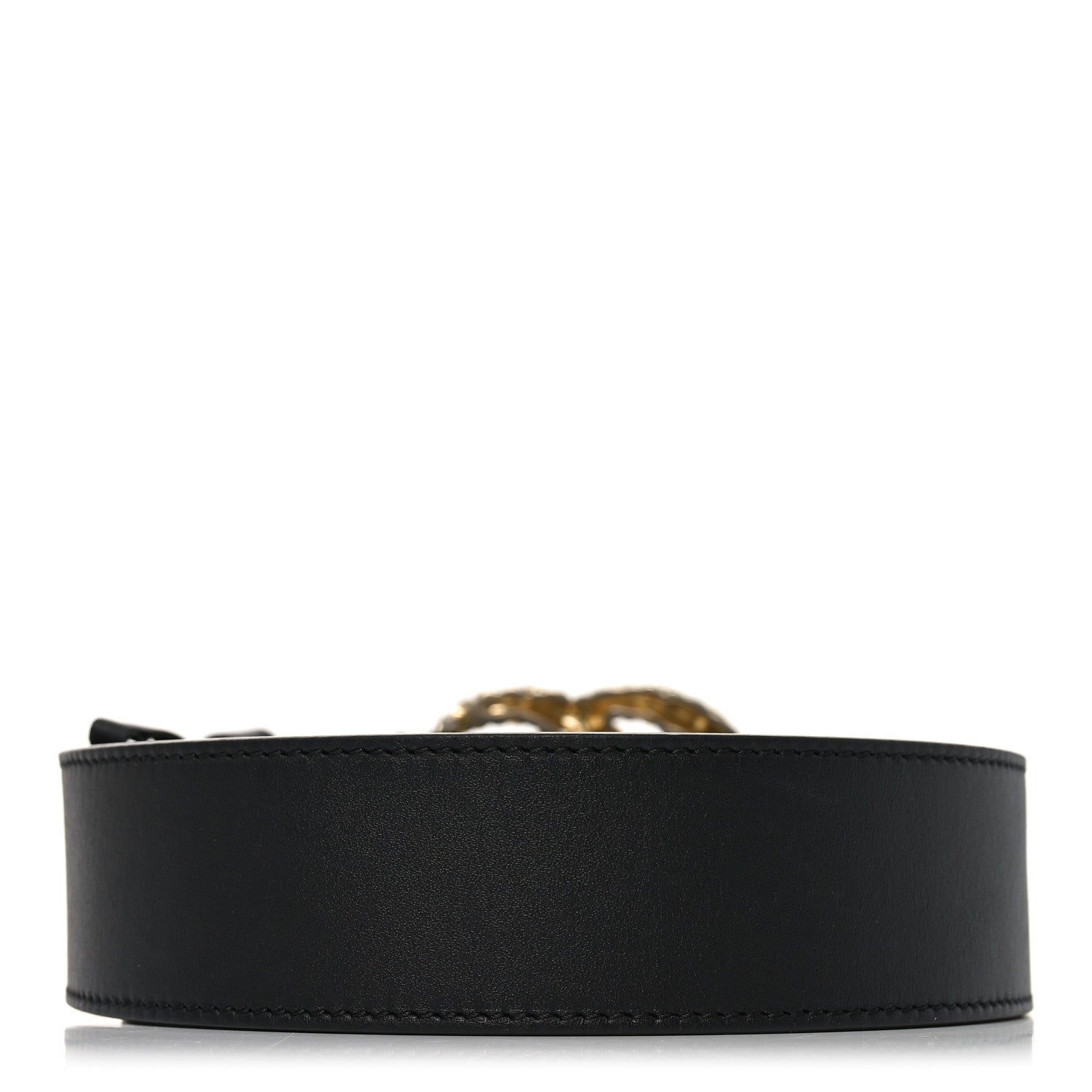 Moon Calfskin Scales Double G 40mm Belt 95 38 Black