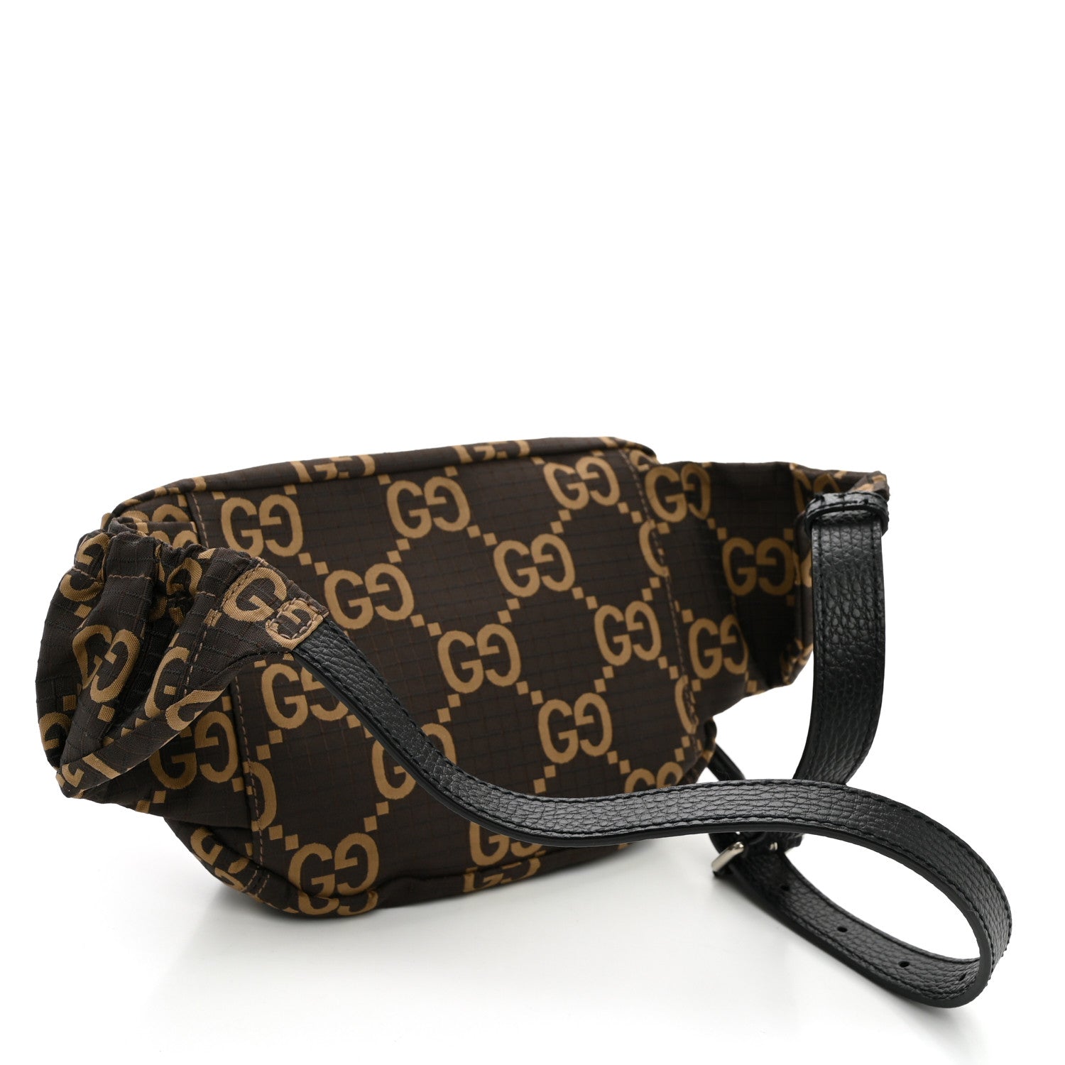Recycled Polyester Monogram Jumbo GG Belt Bag Ebony Beige
