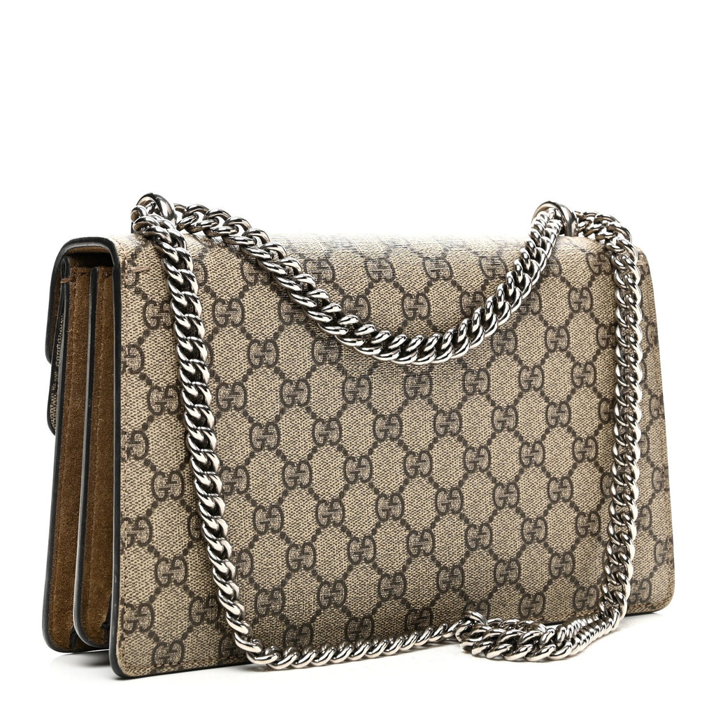 GG Supreme Monogram Small Dionysus Shoulder Bag Taupe