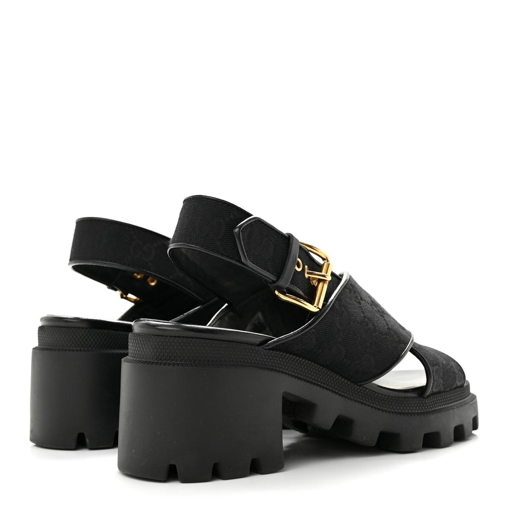 Monogram Granada Kid Trip 40/72mm Lug Sole Sandals 38.5 Black