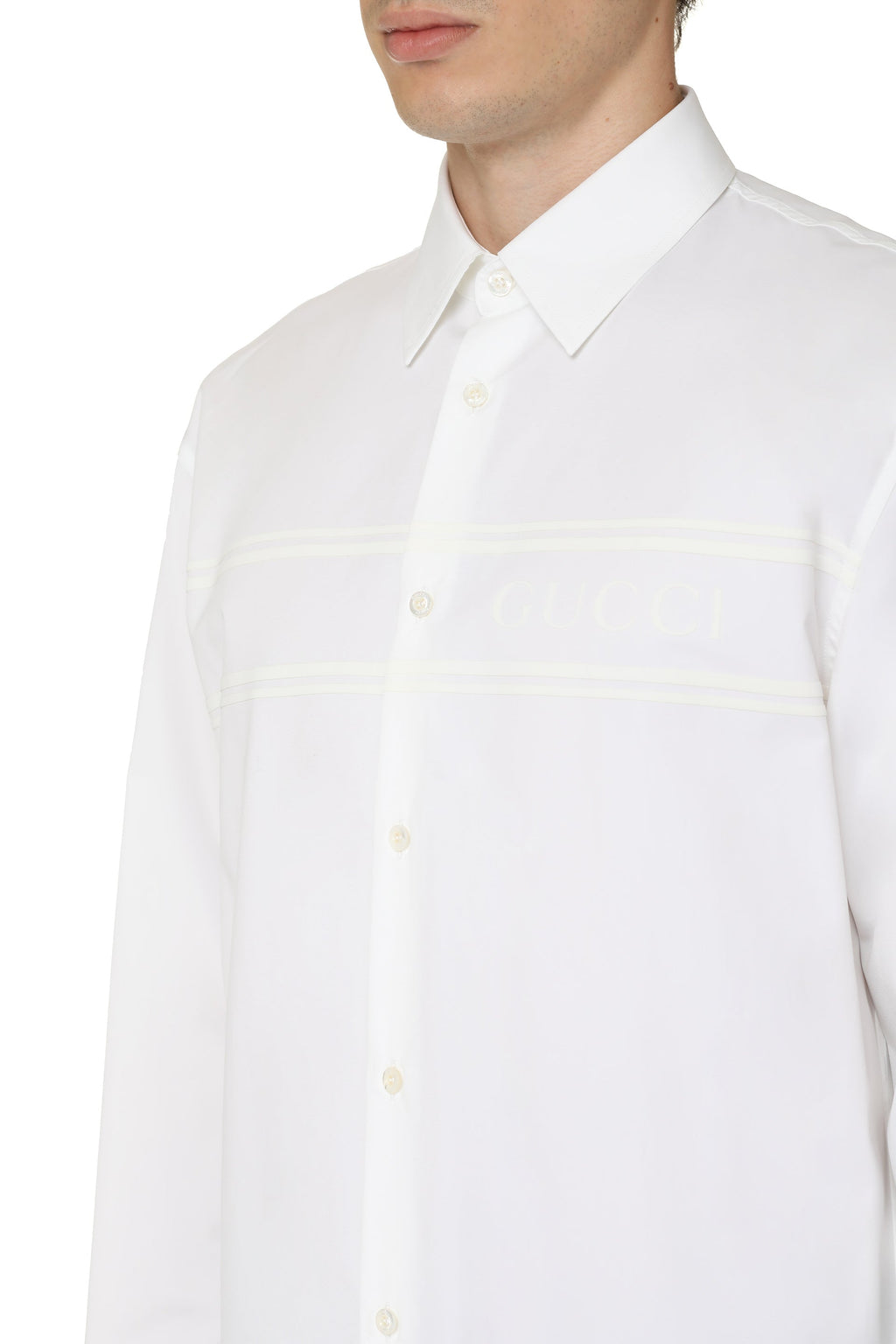 Gucci Cotton Blend Shirt — White