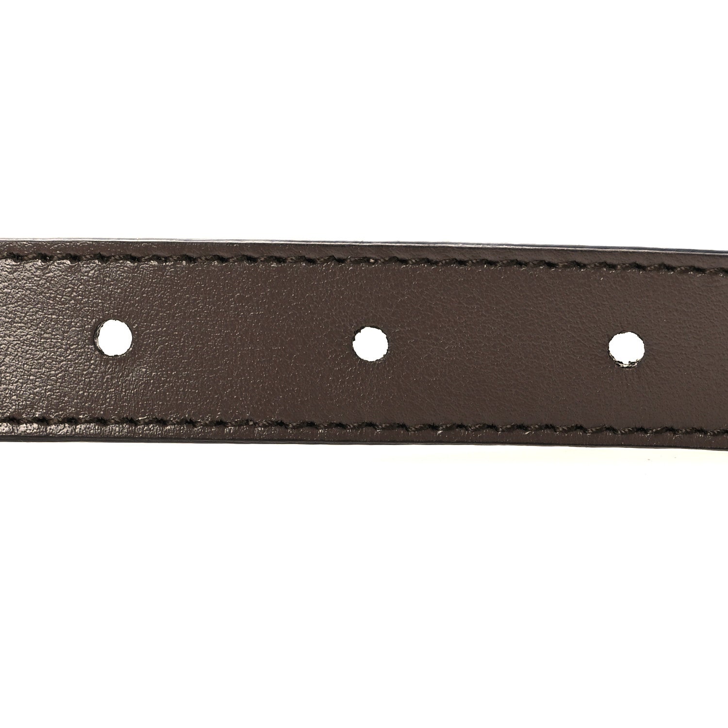 GG Supreme Monogram Plutone Calfskin Double G Reversible Belt Beige Ebony