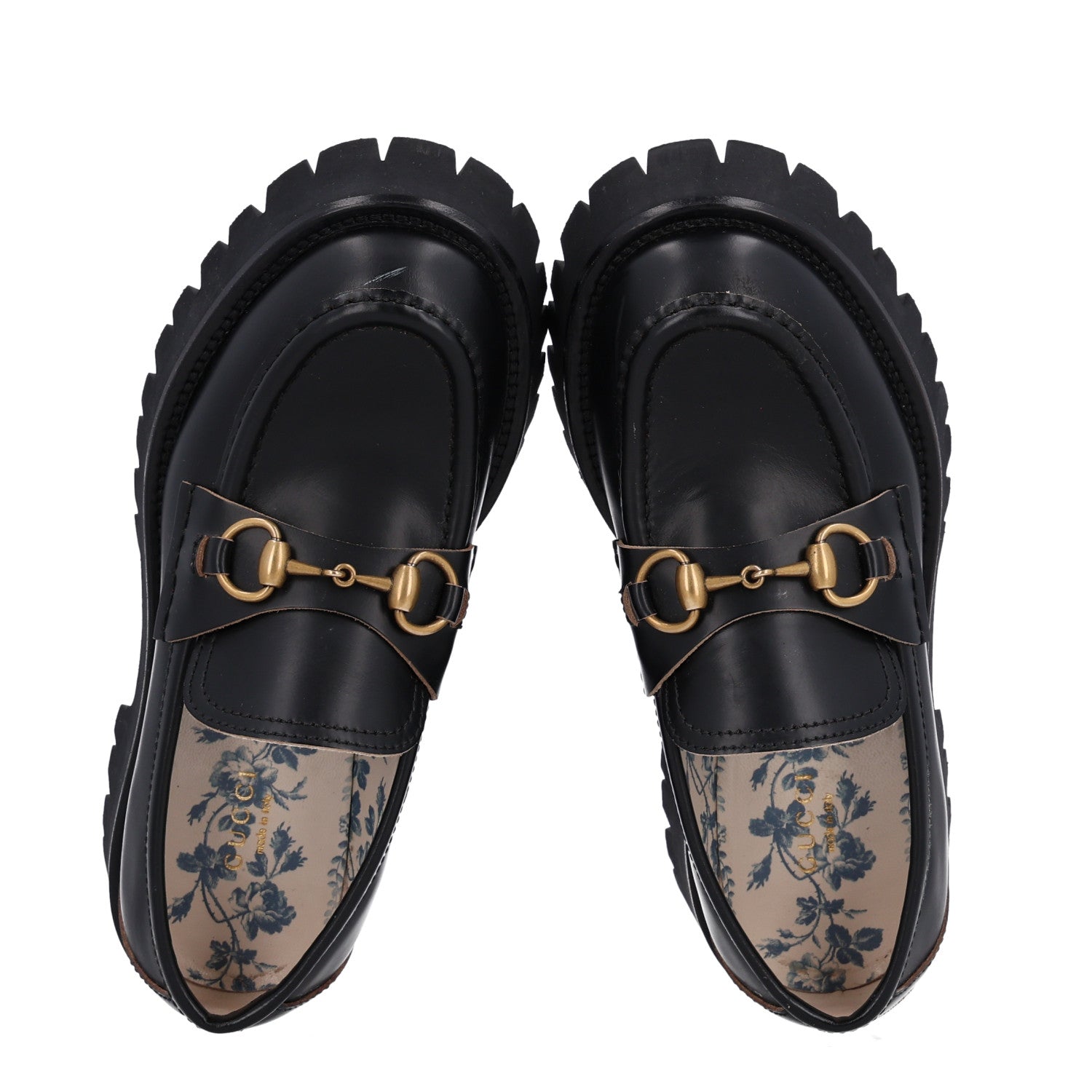 Cordovan Lux Womens Harald Horsebit 25mm Platform Loafers 36.5 Black