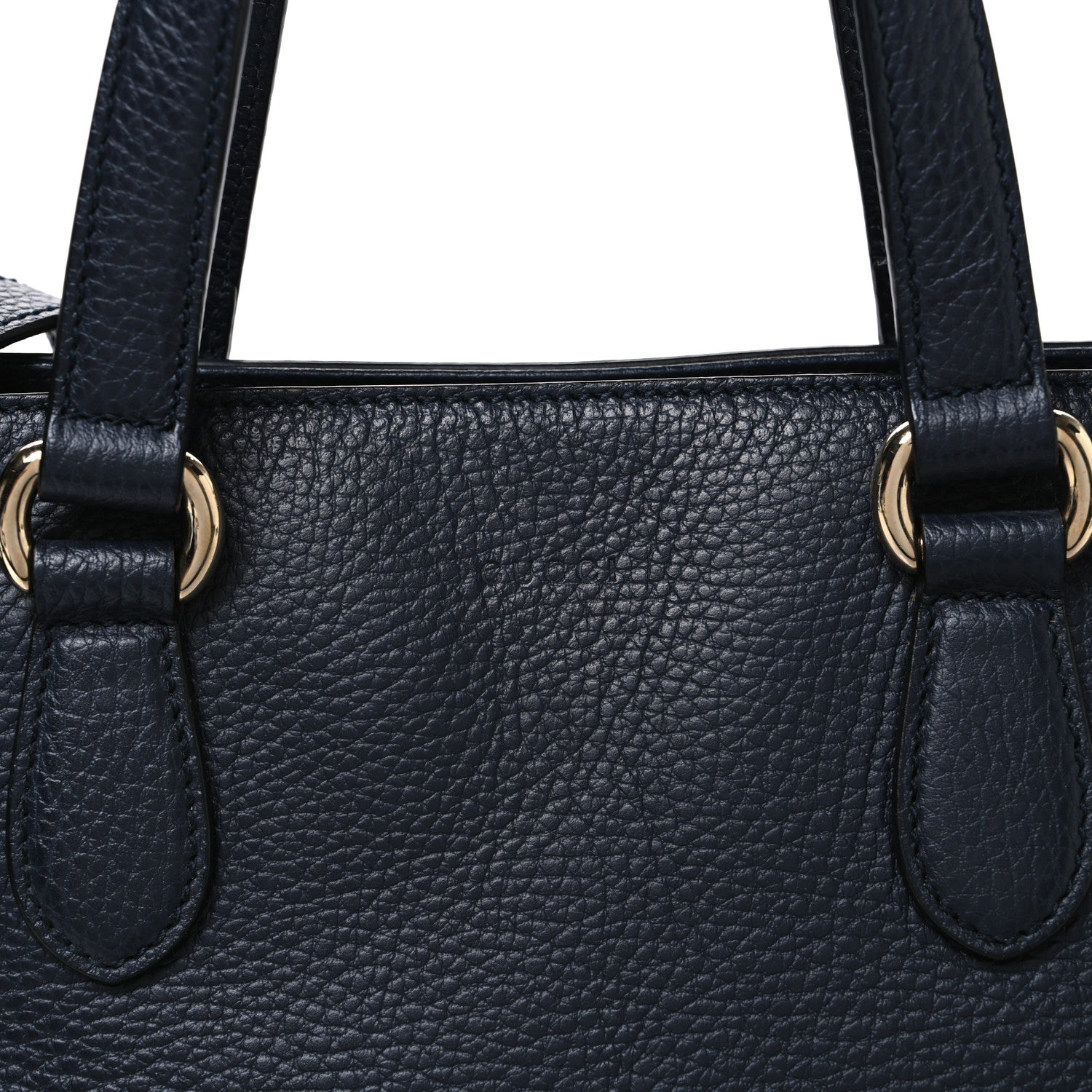 Calfskin Bamboo Tassel Top Handle Tote Blue
