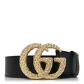 Moon Calfskin Scales Double G 40mm Belt 95 38 Black