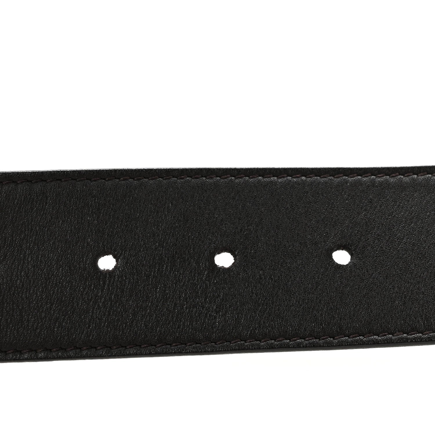 Moon Calfskin Nickel Double G 40mm Belt 85 34 Dark Cocoa
