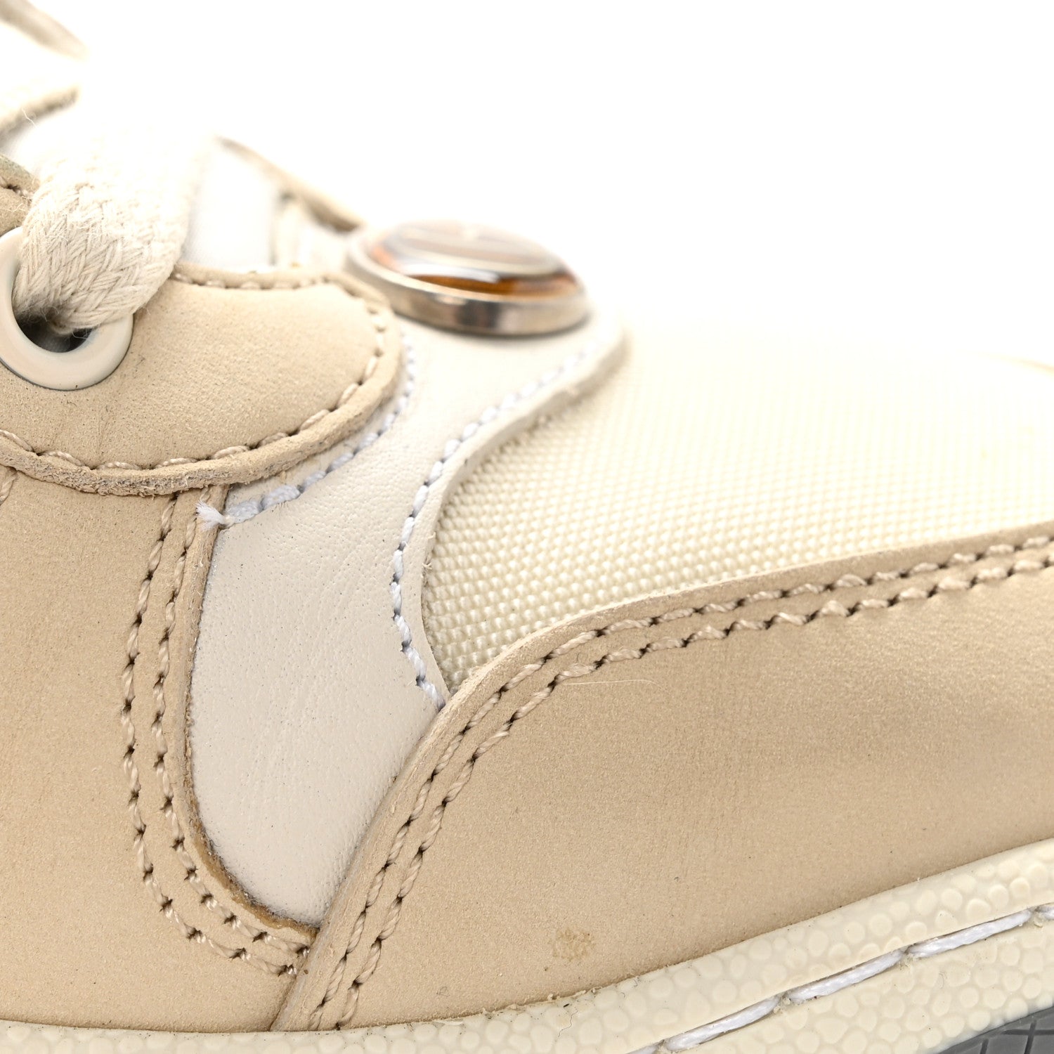 Nylon Nubuck Web Womens Screener Sneakers 37 Mystic White Dusty Milk