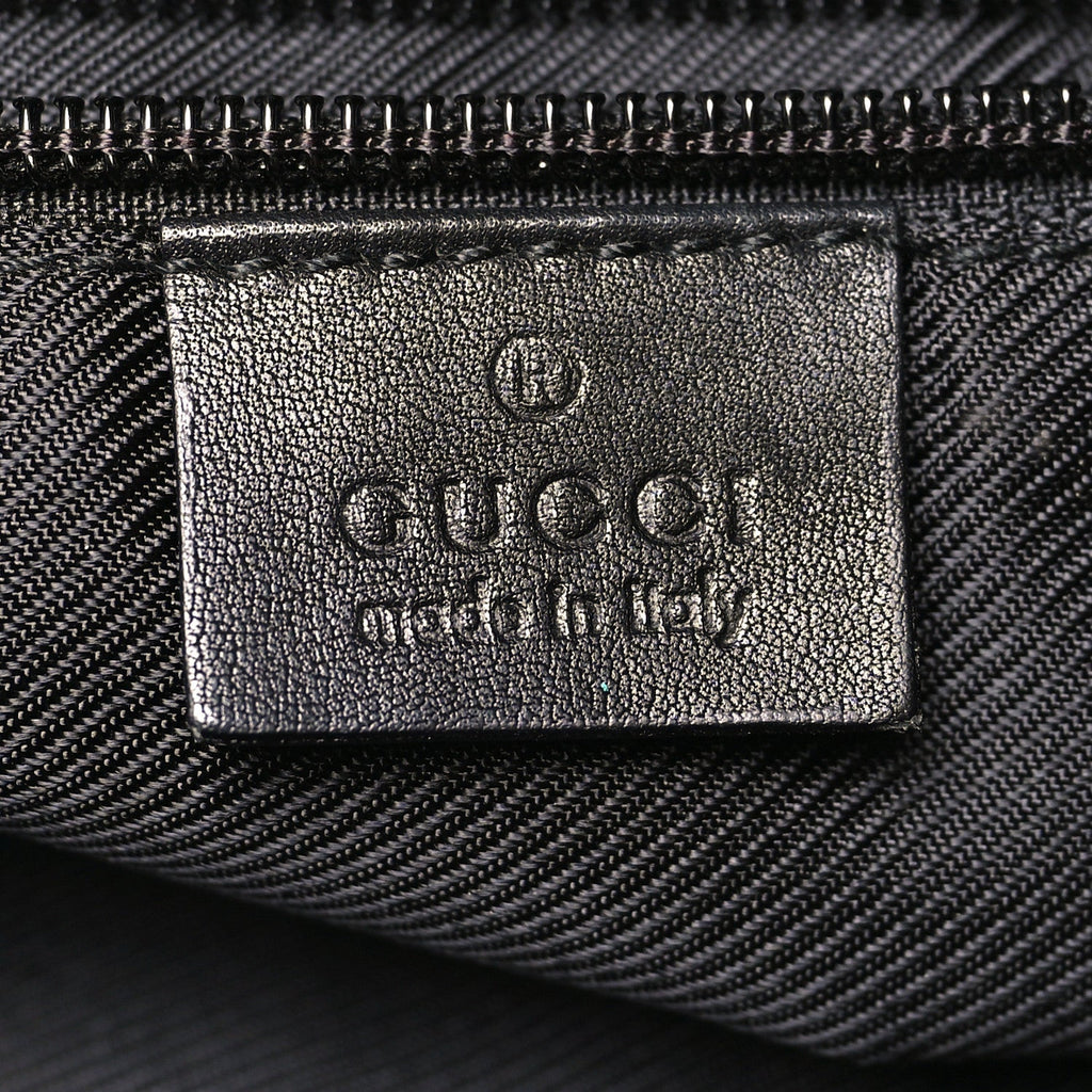 Denim Monogram Tote Bag Black