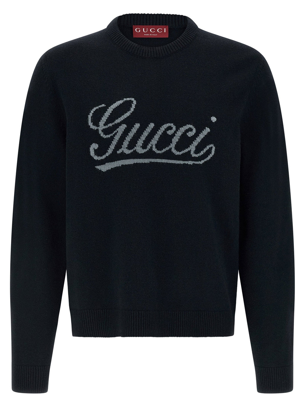 Gucci Logo Intarsia Sweater — Black