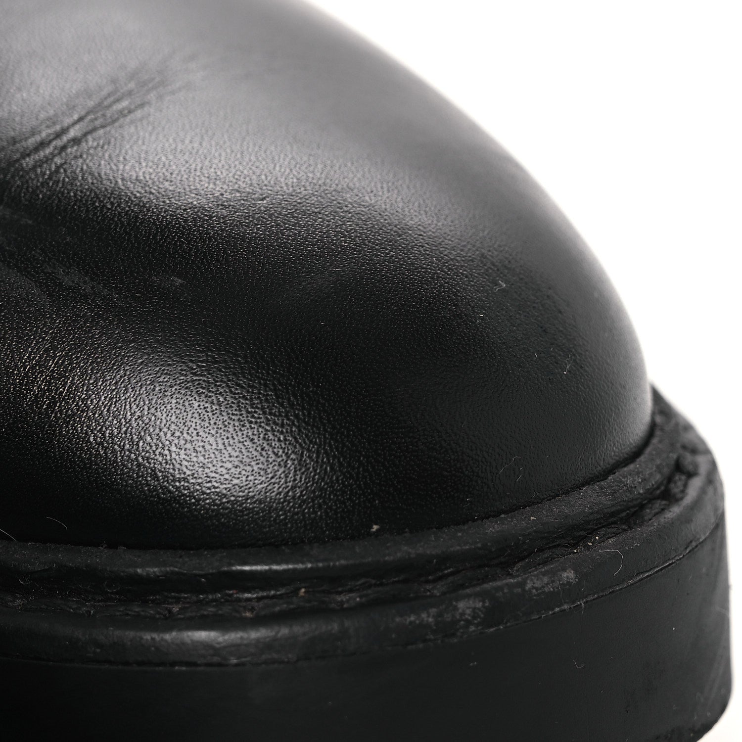 Guccissima Real Betis Glamour Calfskin Michelangelo Slim Horsebit Riding Boots 39.5 Black
