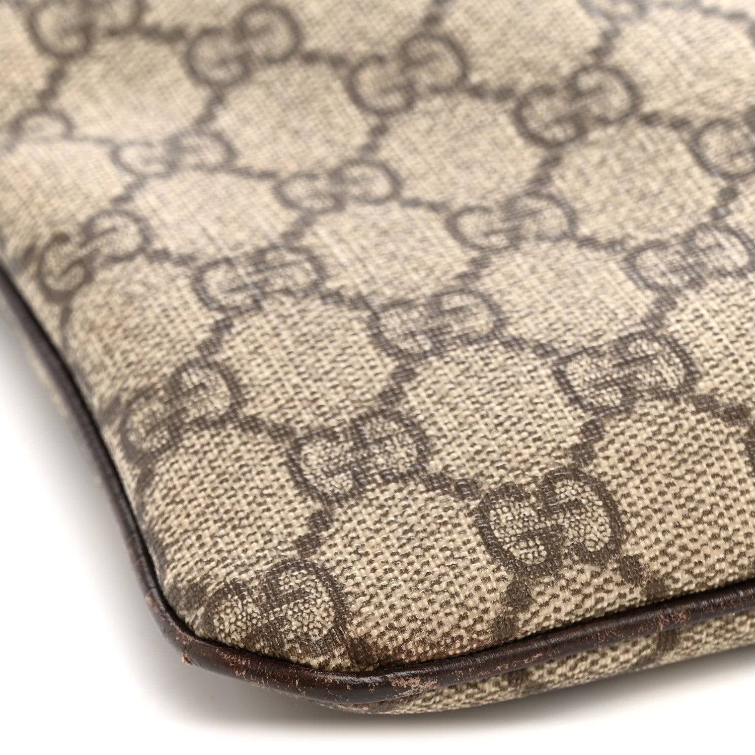 GG Plus Monogram Flat Vertical Tote Dark Brown