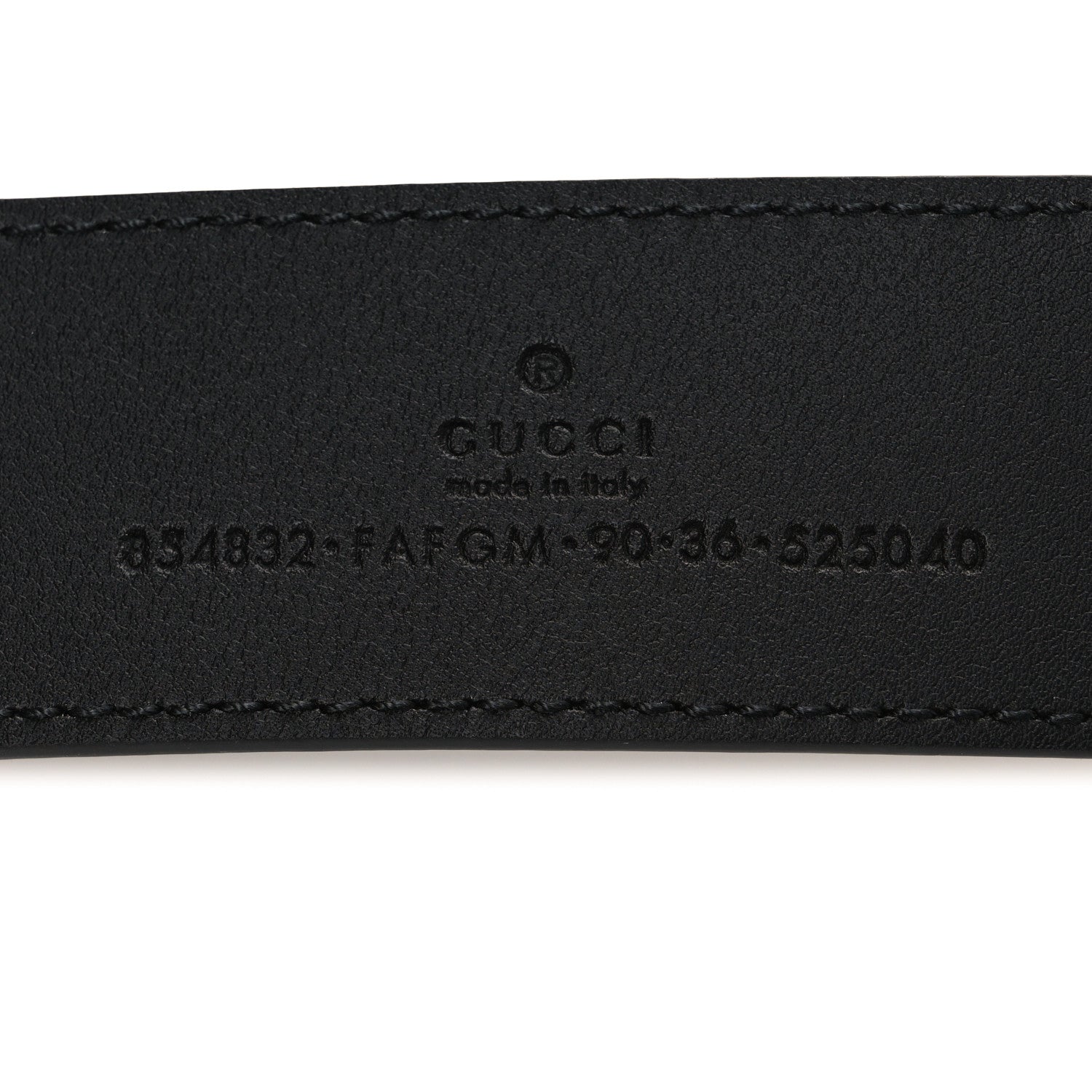 GG Supreme Monogram Plaque Buckle Belt 90 36 Black