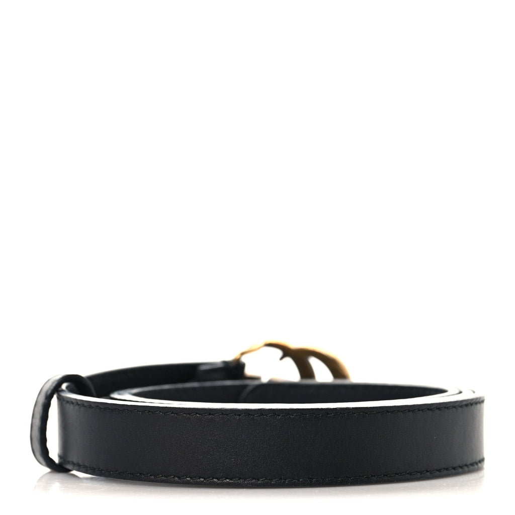 Calfskin Double G 20mm Belt 80 32 Black