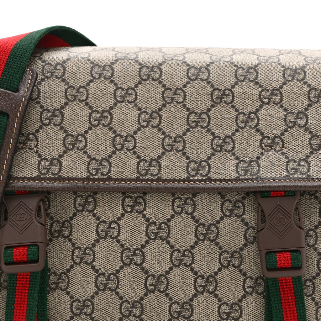 GG Supreme Small Messenger Bag Beige Ebony