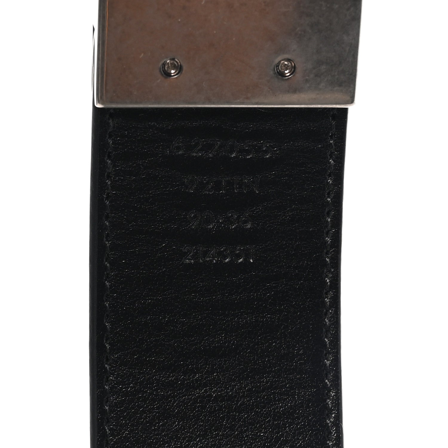 GG Supreme Monogram Plutone Calfskin Palladium Double G Reversible 37mm Belt 90 36 Beige Ebony Black