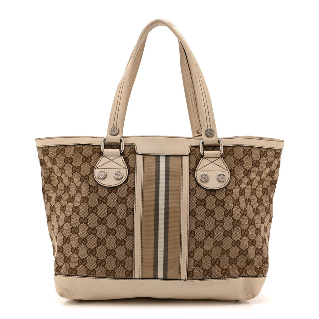 Monogram Web Sunset Tote Off White