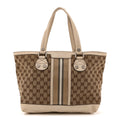 Monogram Web Sunset Tote Off White