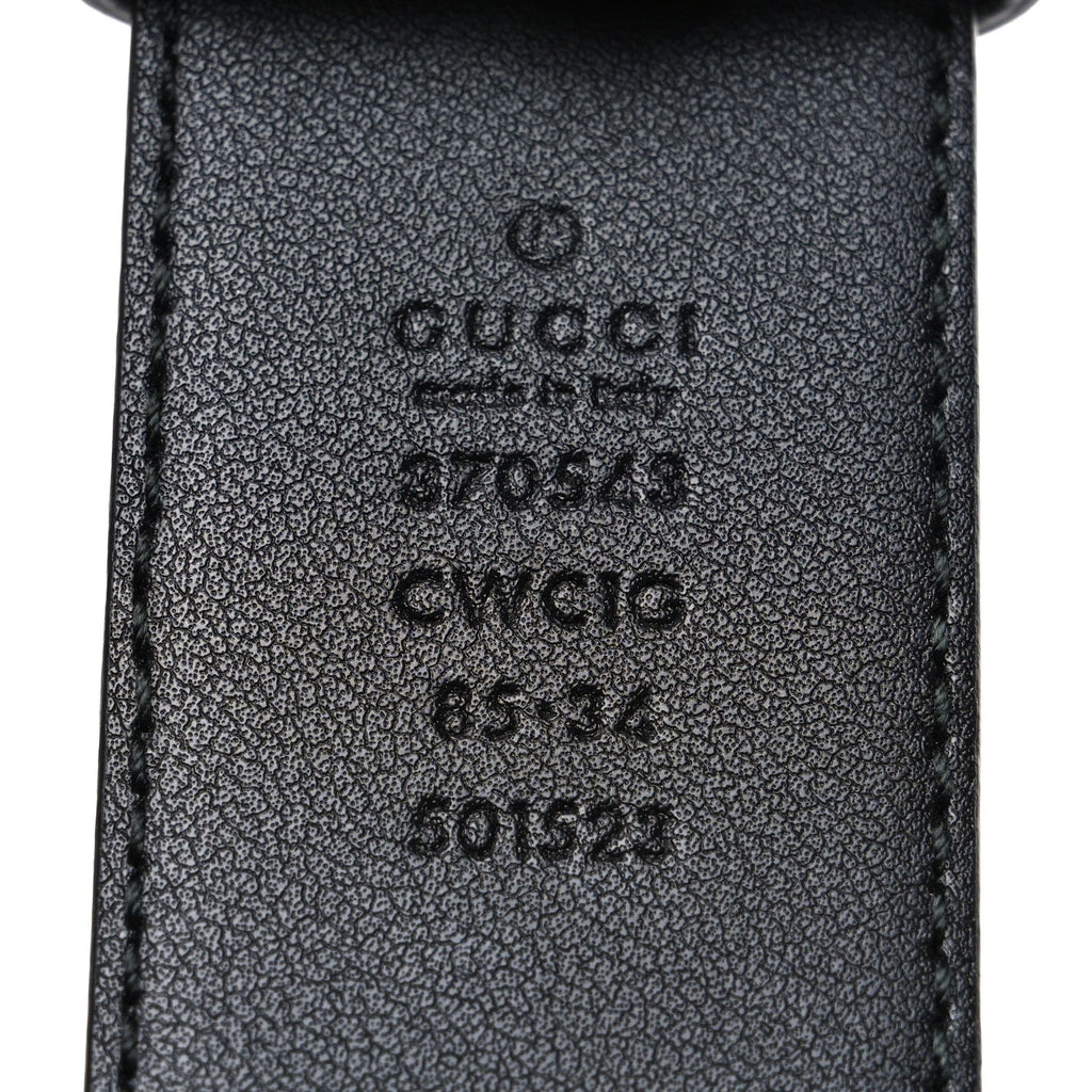 Calfskin Interlocking G 37mm Belt 85 34 Black