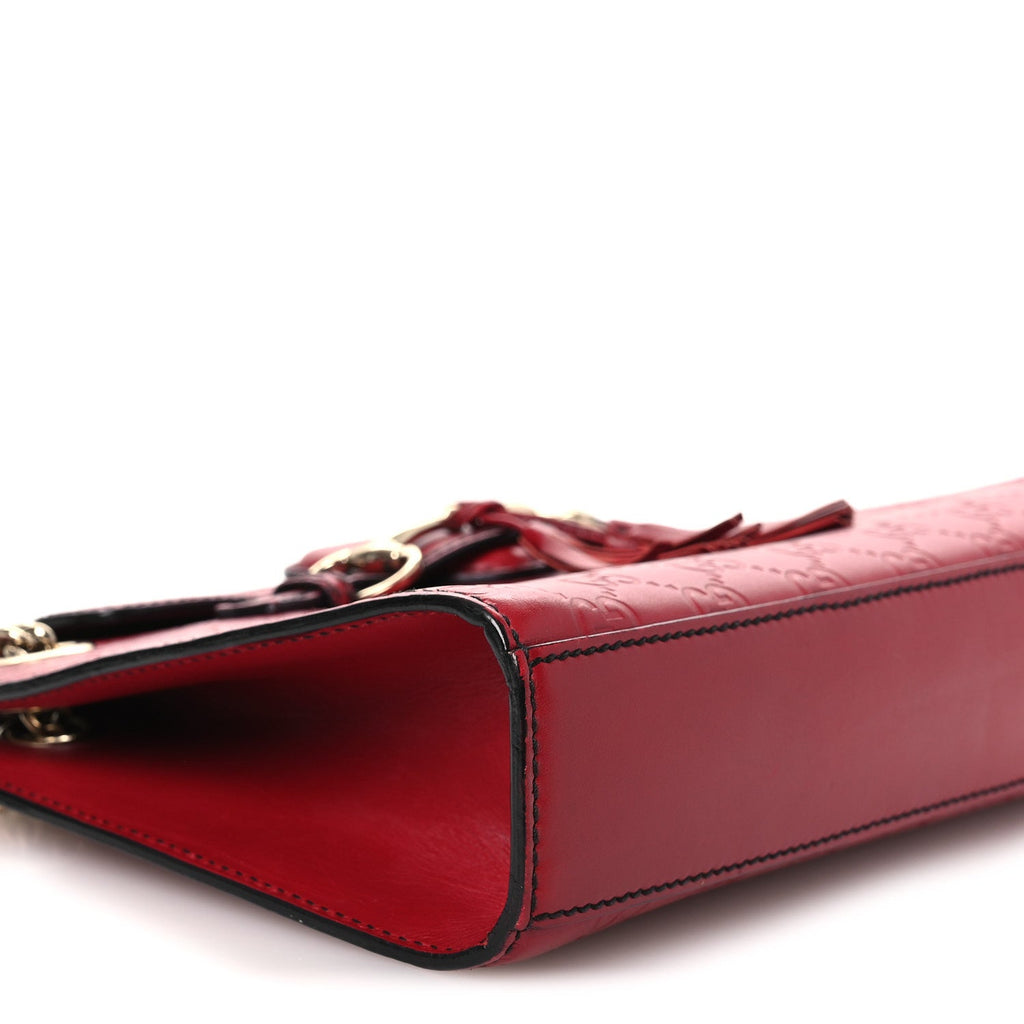 Guccissima Small Emily Shoulder Bag Red