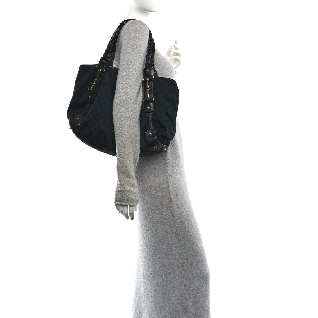 Guccissima Medium Pelham Shoulder Bag Black