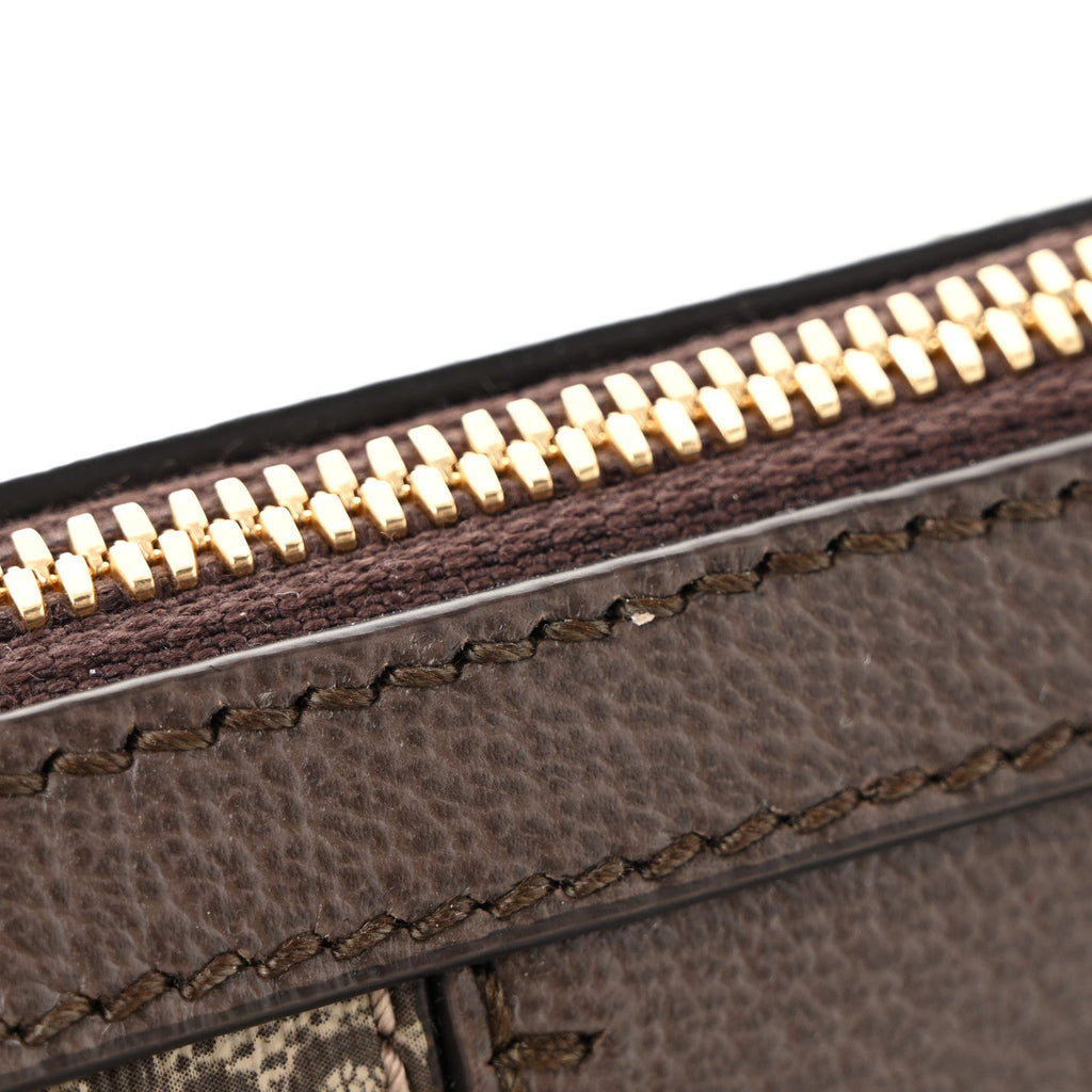 GG Supreme Monogram Web Small Ophidia Top Handle Bag  Beige Ebony