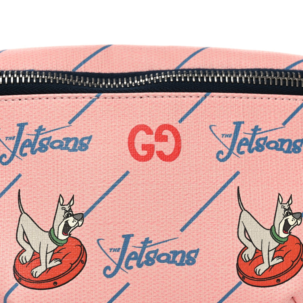 Coated Canvas Interlocking G Jetsons Childrens Belt Bag Pink