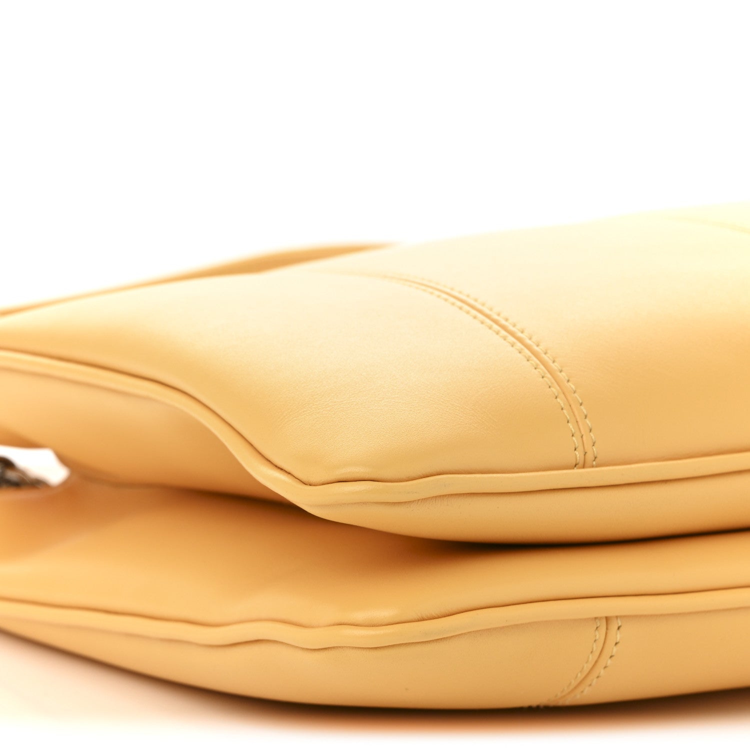 Senna Calfskin Petite GG Small Tote Bag Sunny Yellow