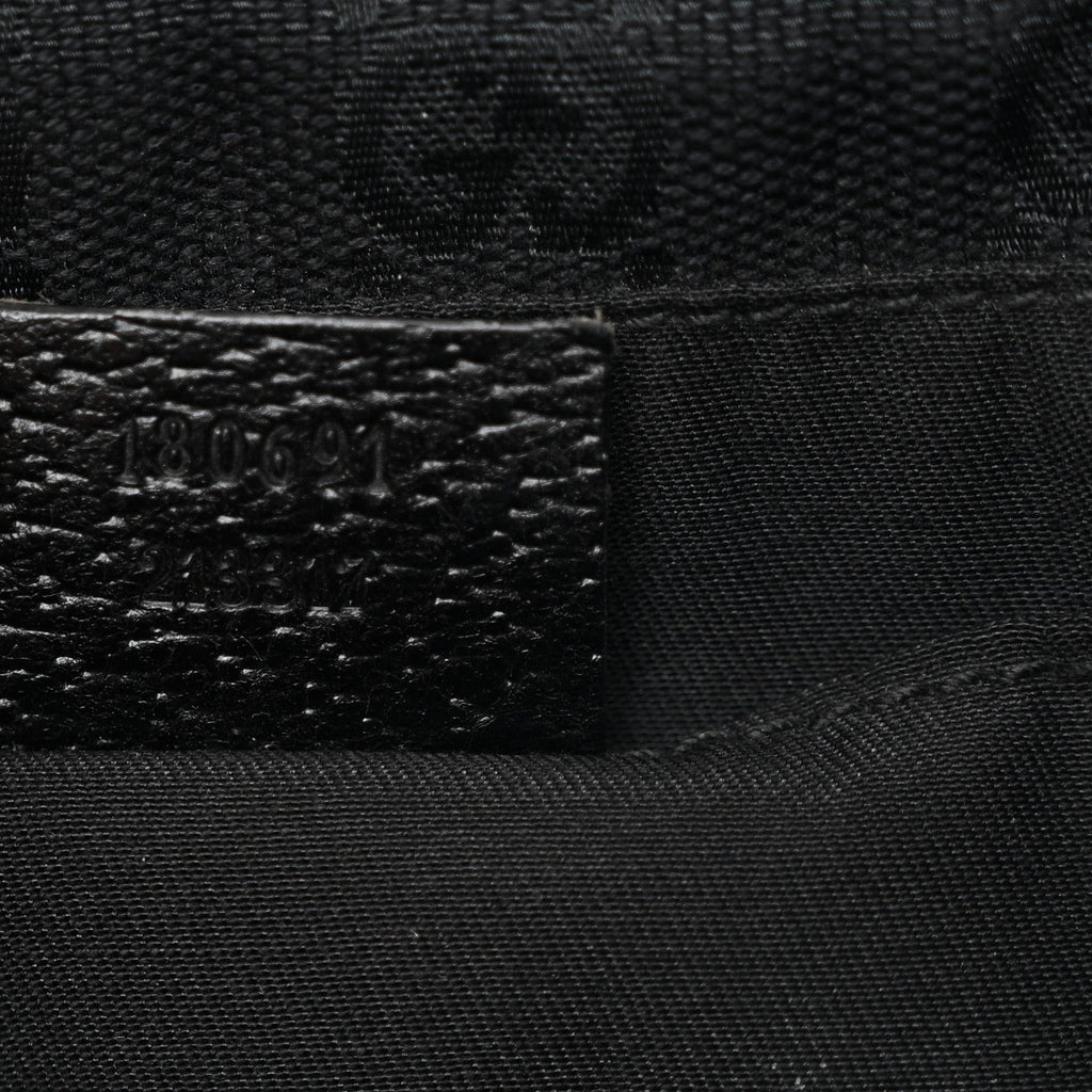 Monogram Web Belt Pouch Bag Black