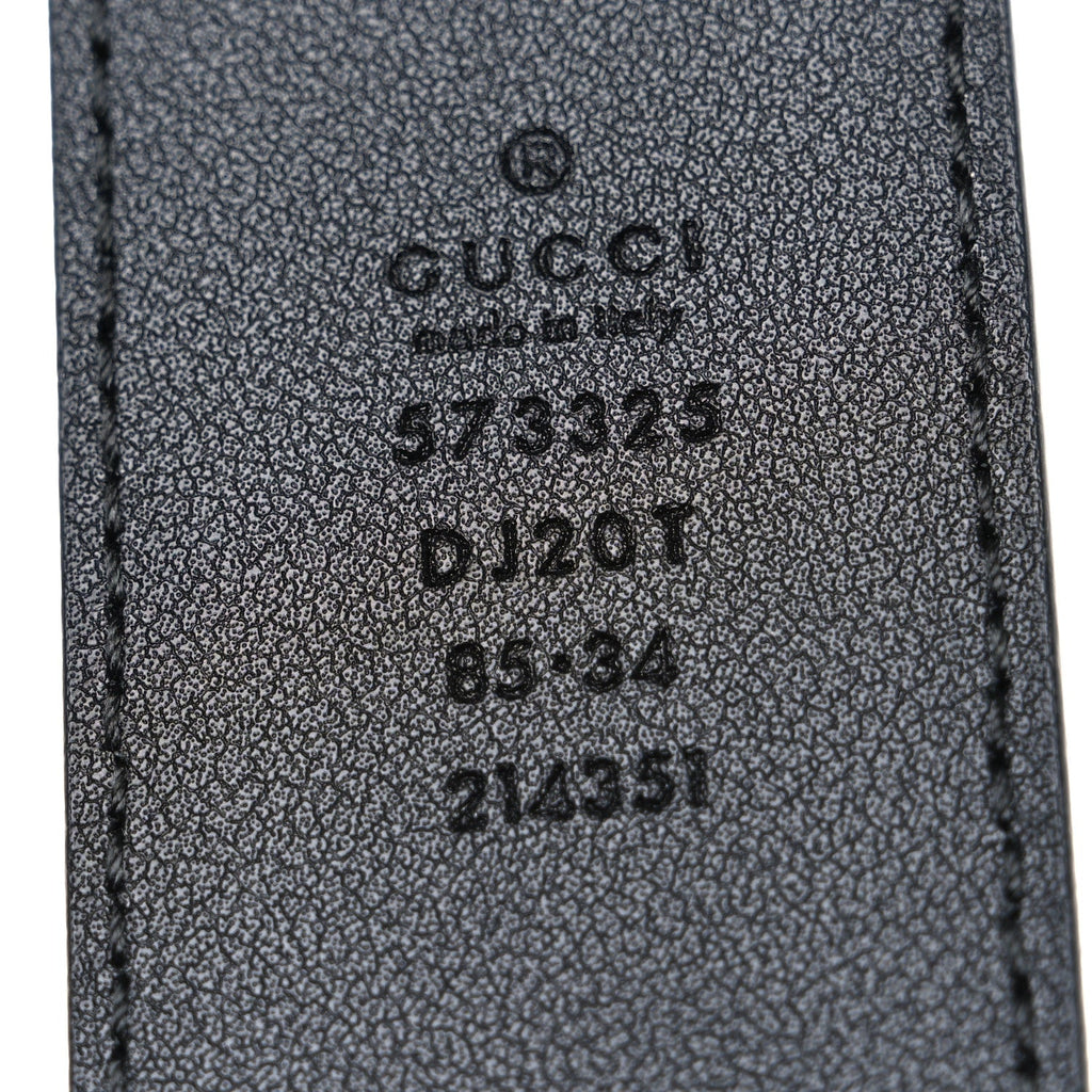 Textured Dollar Calfskin 40mm Belt 85 34 Black