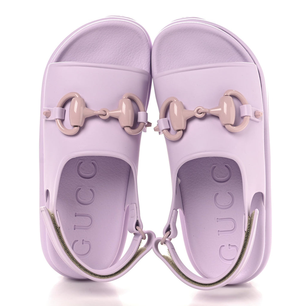 Soft Rubber Horsebit Touch Womens Strapped Sandals 36 Talc Pink