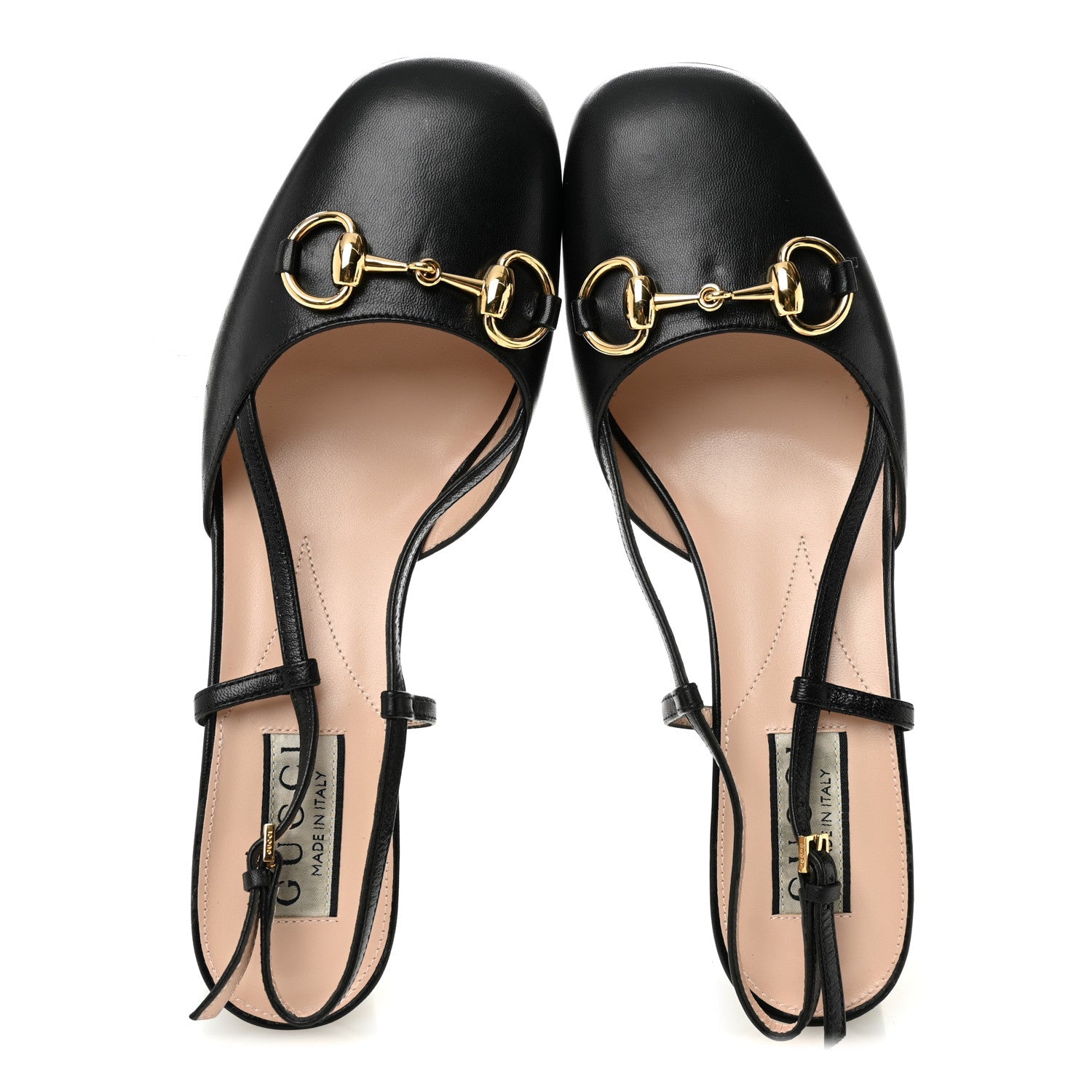 Malaga Kid Horsebit 70mm Slingback Pumps 36  Black