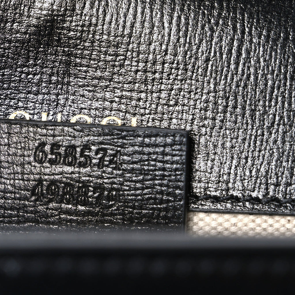 Azalea Calfskin Web Mini Horsebit 1955 Shoulder Bag Black