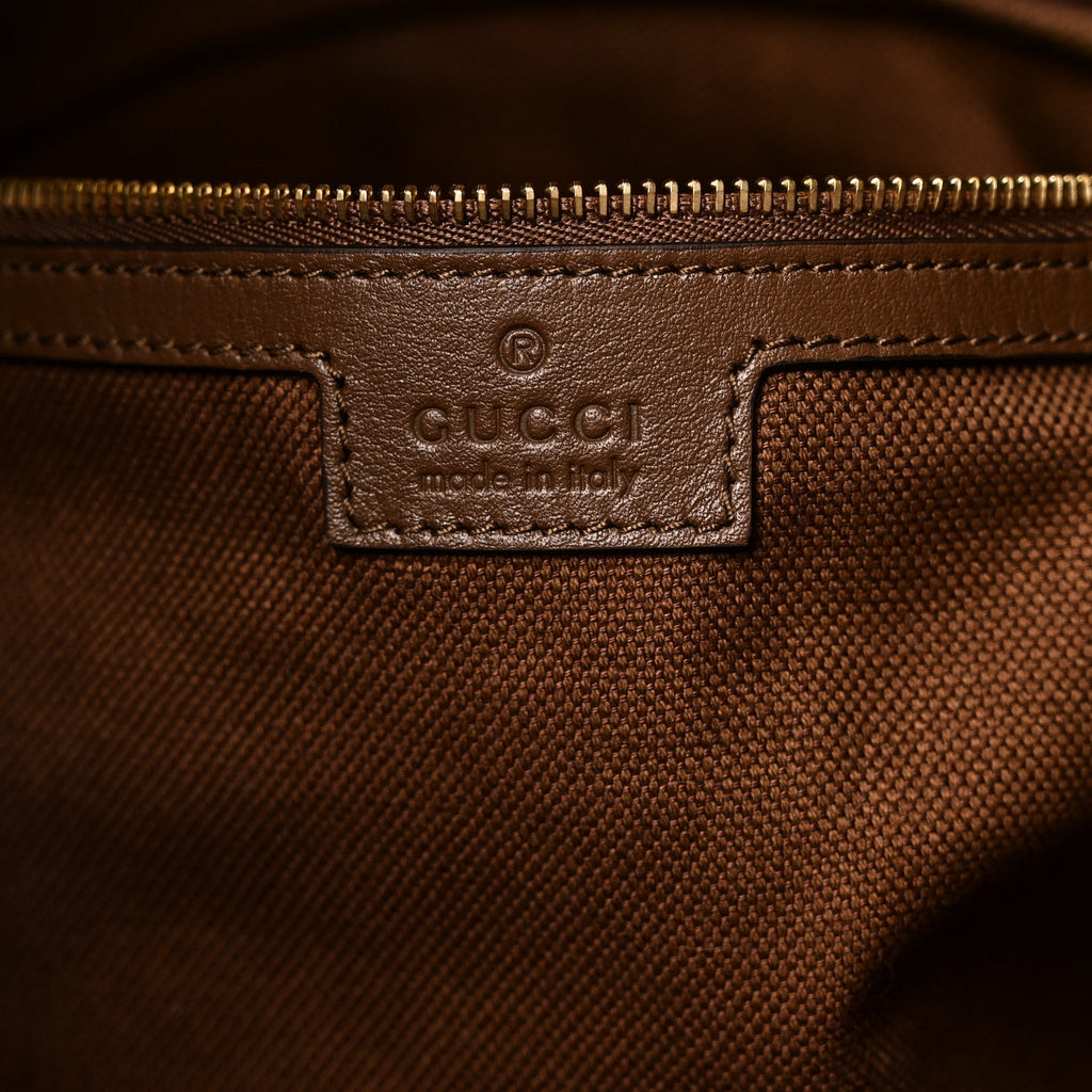 Suede Monogram Large Beatrix Tote Brown