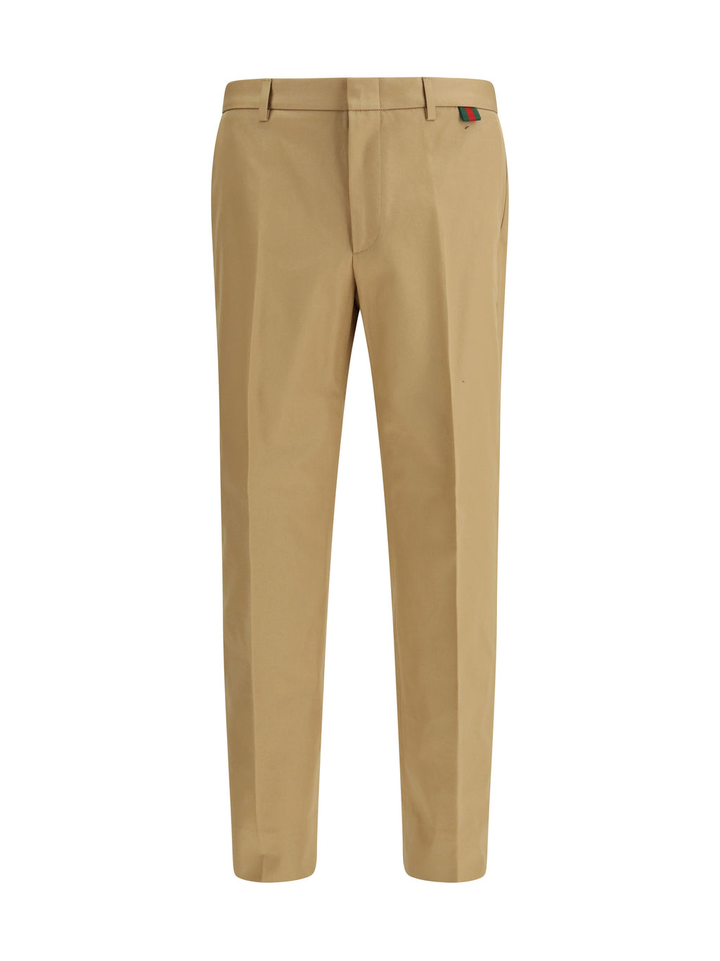 Gucci Cotton Trousers — Beige
