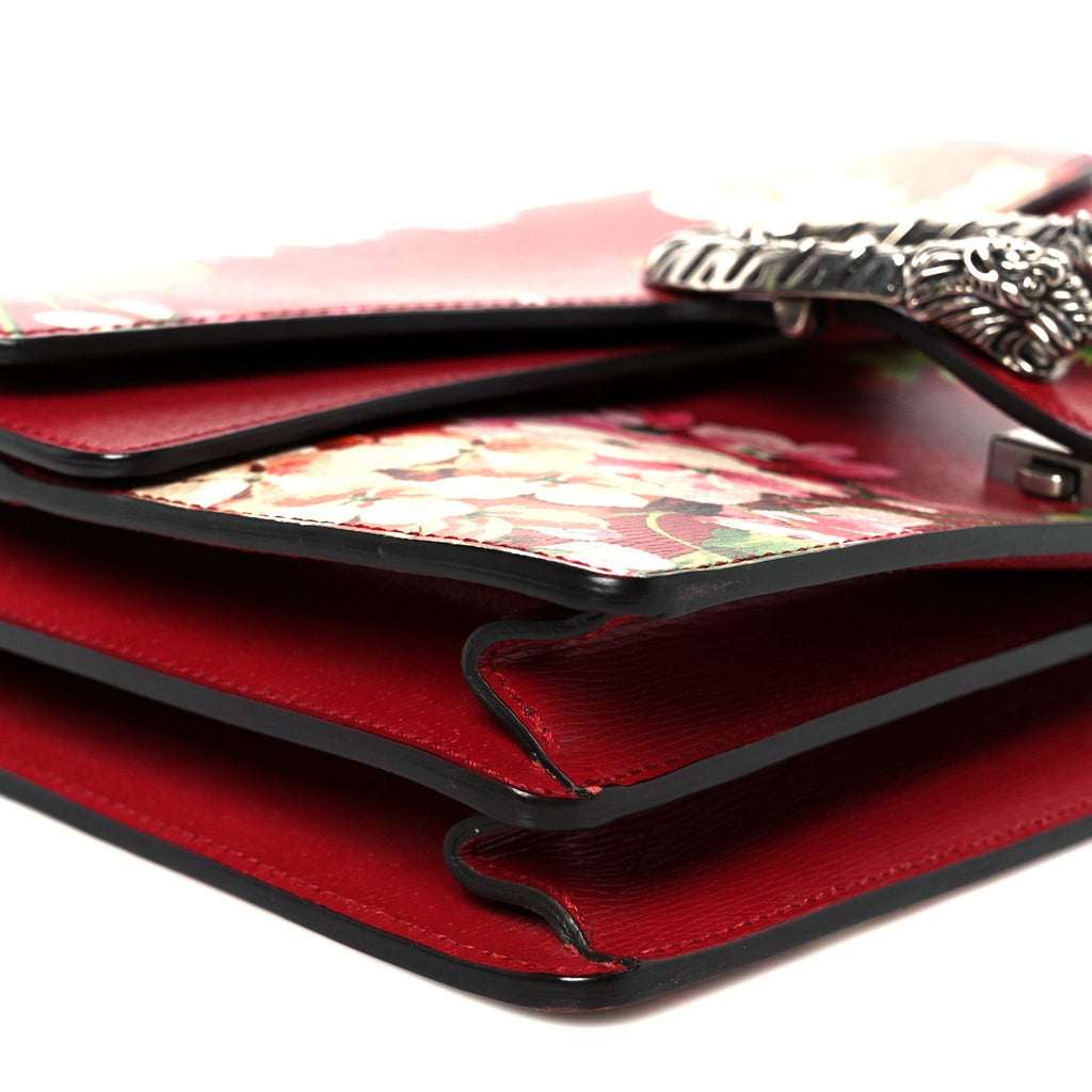 Calfskin Blooms Print Small Dionysus Shoulder Bag Romantic Cherry Multicolor