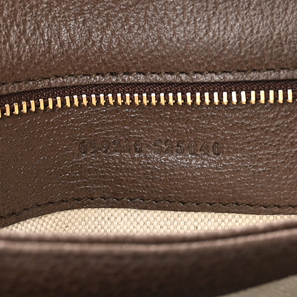 GG Supreme Monogram Textured Dollar Calfskin Web Medium Blondie Shoulder Flap Bag Beige Ebony New Acero