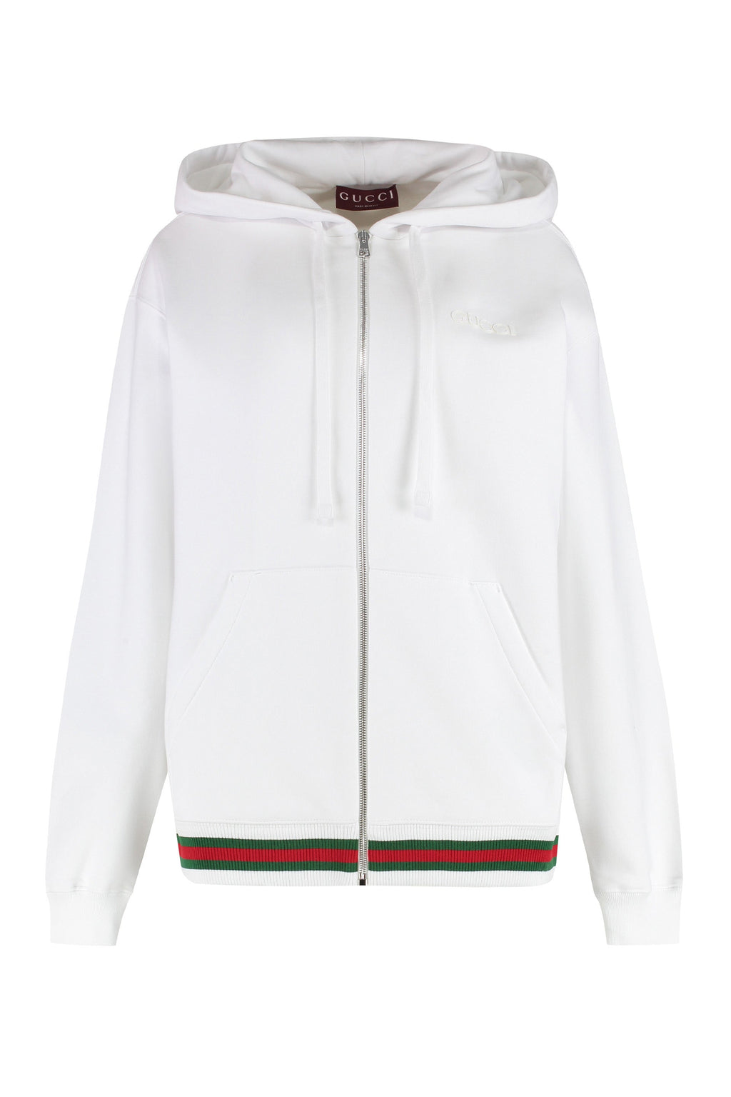Gucci Web Hoodie — White